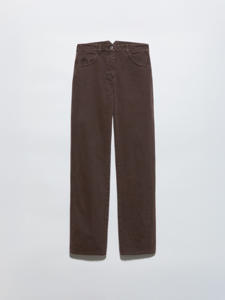 Cache coeur a costine, ecru` | MAX&Co. Pantaloni straight leg in drill - CIOCCOLATO - MAX&Co.